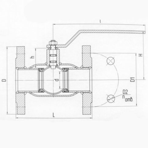 Краны шаровые для газа фланцевого присоединения